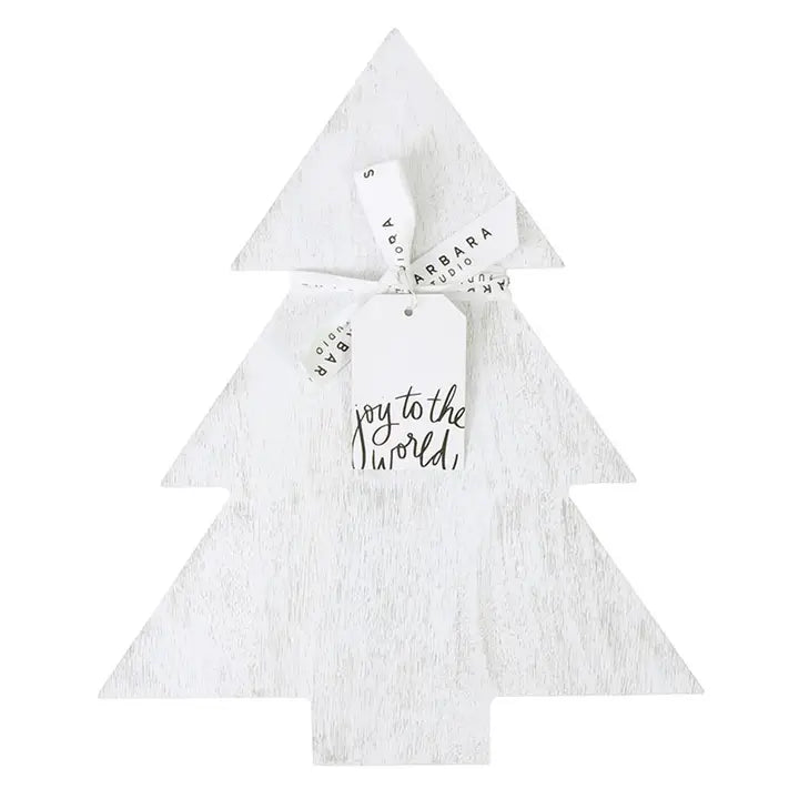 Santa Barbara Design Studio White Christmas Tree Wood Board