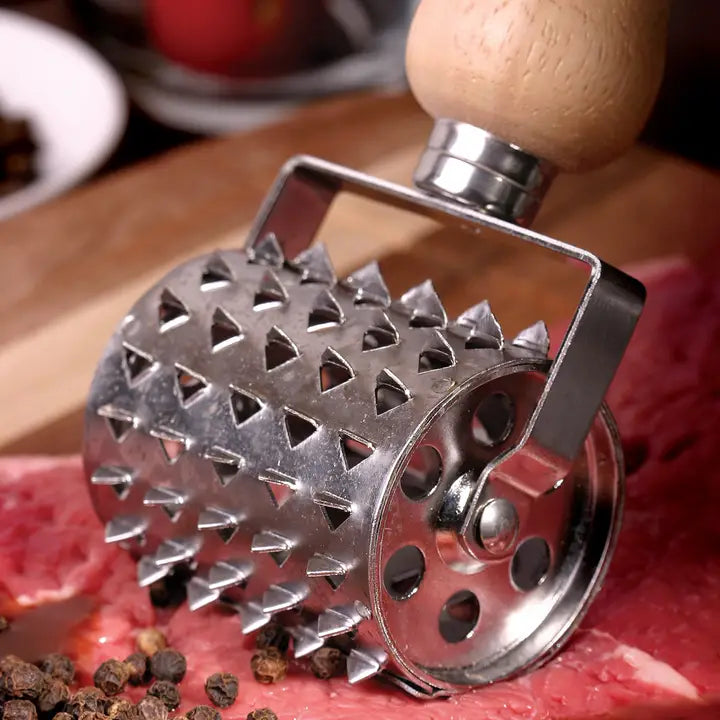 Jim Beam Rolling Stainless Steel Meat Tenderizer