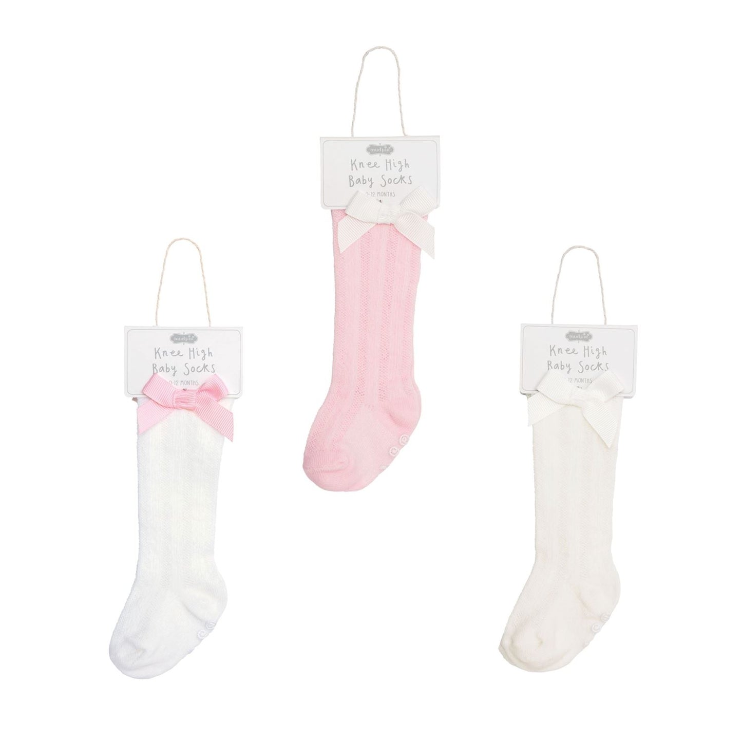 MUD PIE POINTELLE BOW KNEE SOCKS