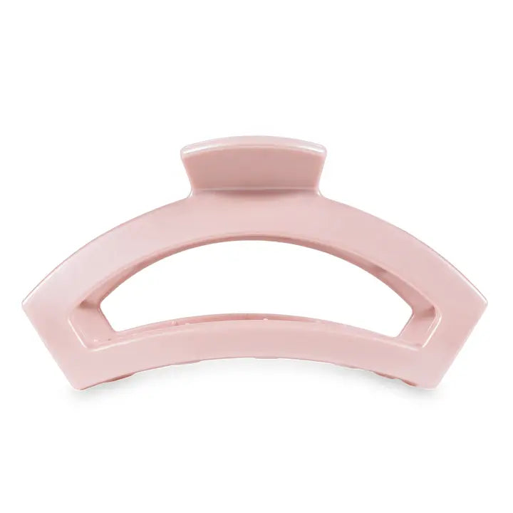 Teleties Open Hair Clip | Large | Pearly Pink