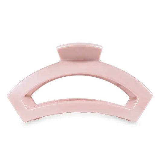 Teleties Open Hair Clip | Large | Pearly Pink