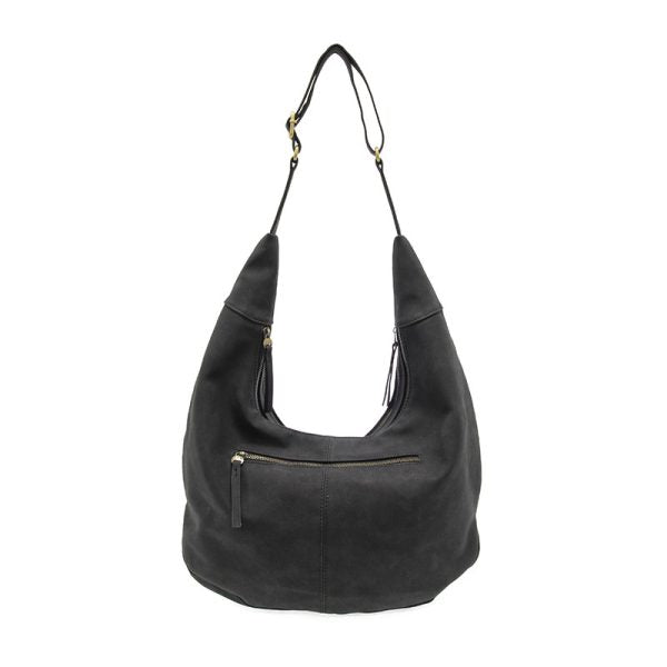 Joy Susan Rochelle Faux Suede Large Crescent Hobo Bag