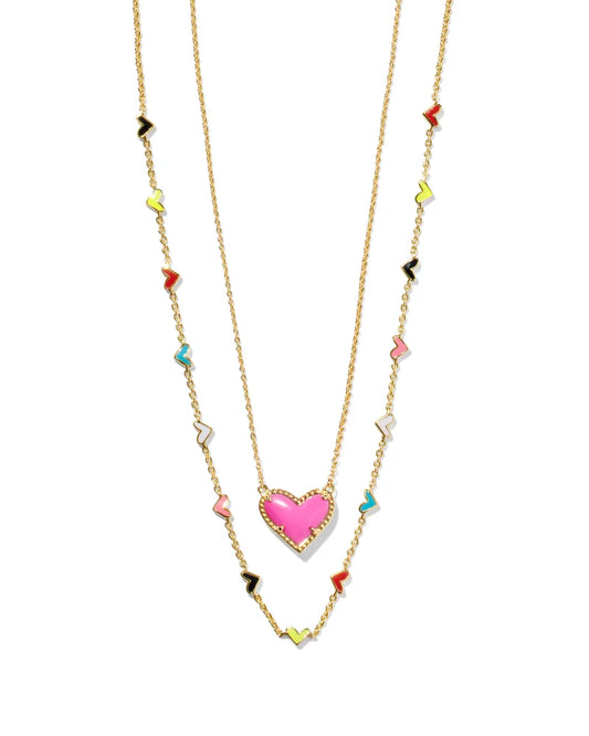 Kendra Scott Heart Necklace Layering Set