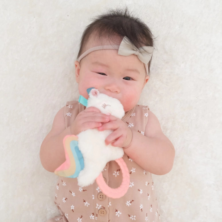 Itzy Ritzy Rattle Pal™ Plush Rattle Pal with Teether-Unicorn