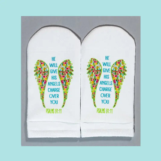 Standing on the Word Socks Psalms 91:11 - He Will Give His Angels Charge Over You