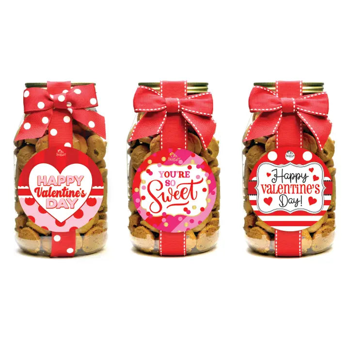 Oh, Sugar! Chocolate Chip Cookie Quart Jars - Valentine