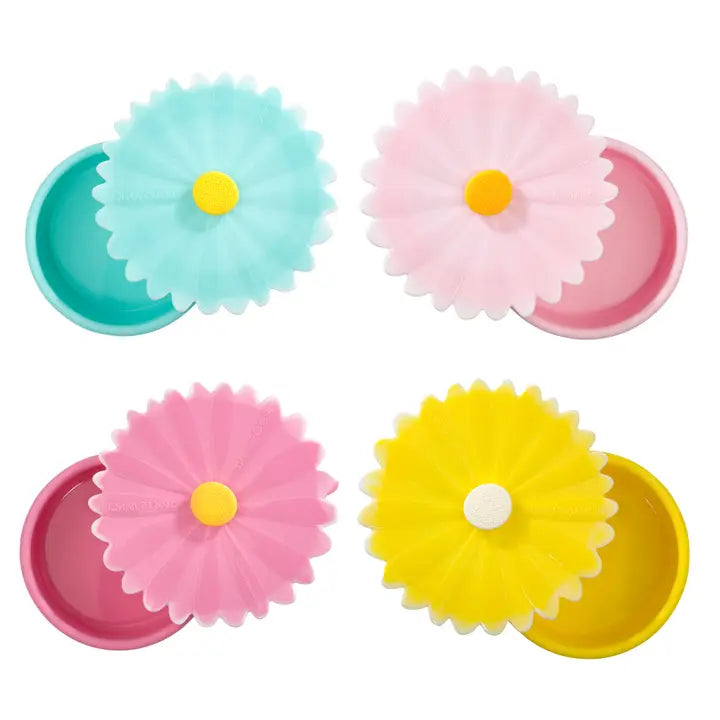 Charles Viancin Daisy Containers Small (Set/4 Assorted)
