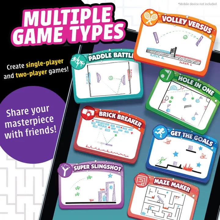 Pixicade - Draw Your Own Games! Kids Steam Toy Kit