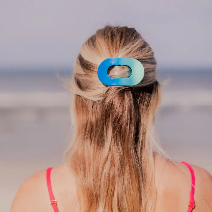 Teleties Poolside Small Flat Round Hair Clip