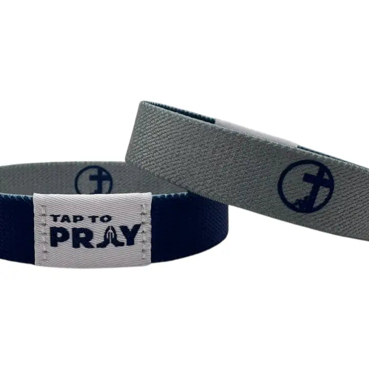 Versible Tap To Pray™ Wristbands - Navy & Grey