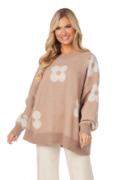 MUD PIE JADIE SWEATER-TAN