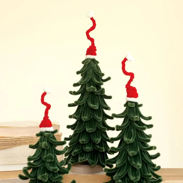 Kalalou Botanica Christmas Trees with Hats #9070