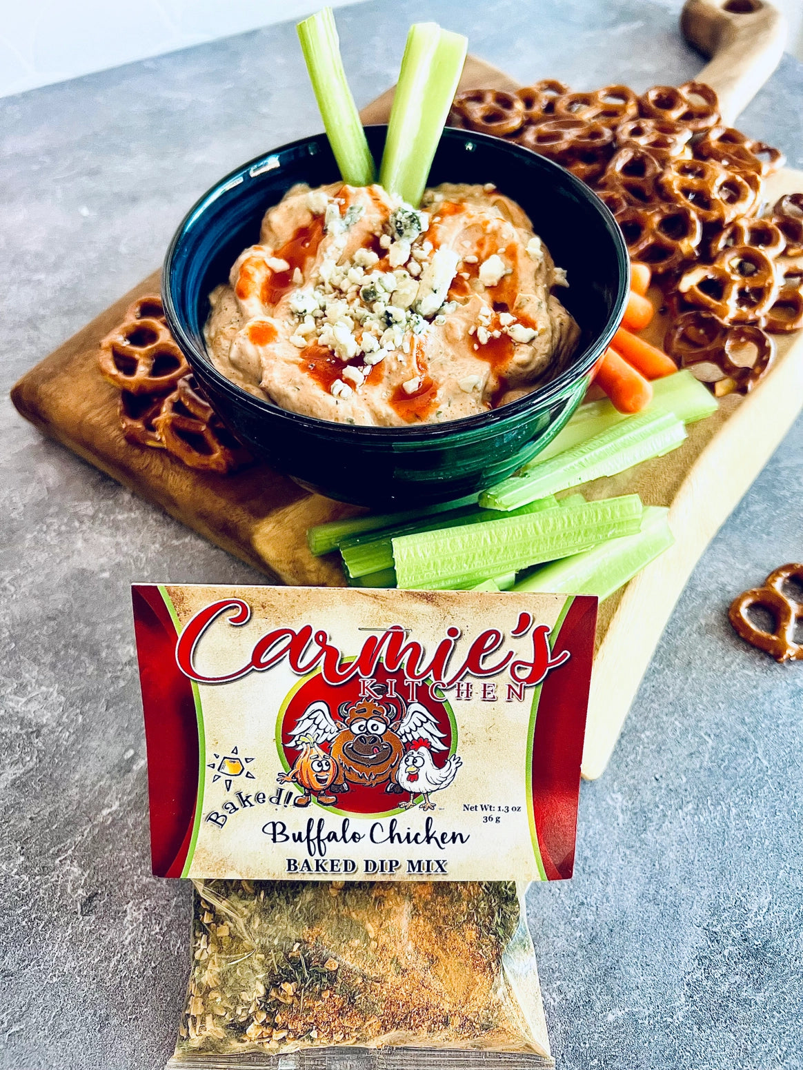 Carmie's Kitchen Buffalo Chicken Baked Dip Mix