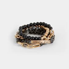 COCO + CARMEN Amazing Grace Bracelet-Black