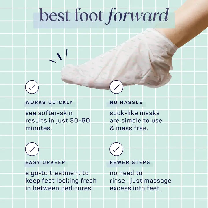 My Spa Life Comfort Zone Soothing Foot Mask with Shea Butter & Tea Tree
