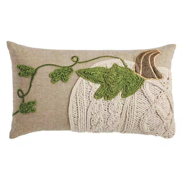 MUD PIE LUMBAR PUMPKIN VINE PILLOW