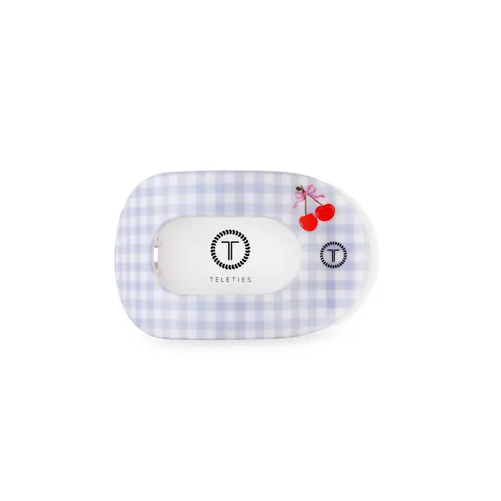 Teleties Flat Round Hair Clip | Small | Basket of Cherries