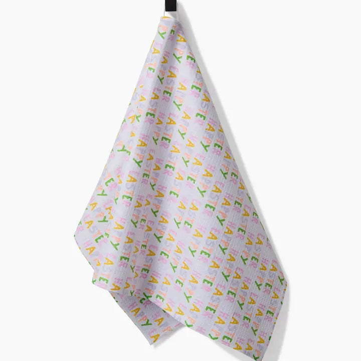 Geometry Easter Cheer Tea Towel