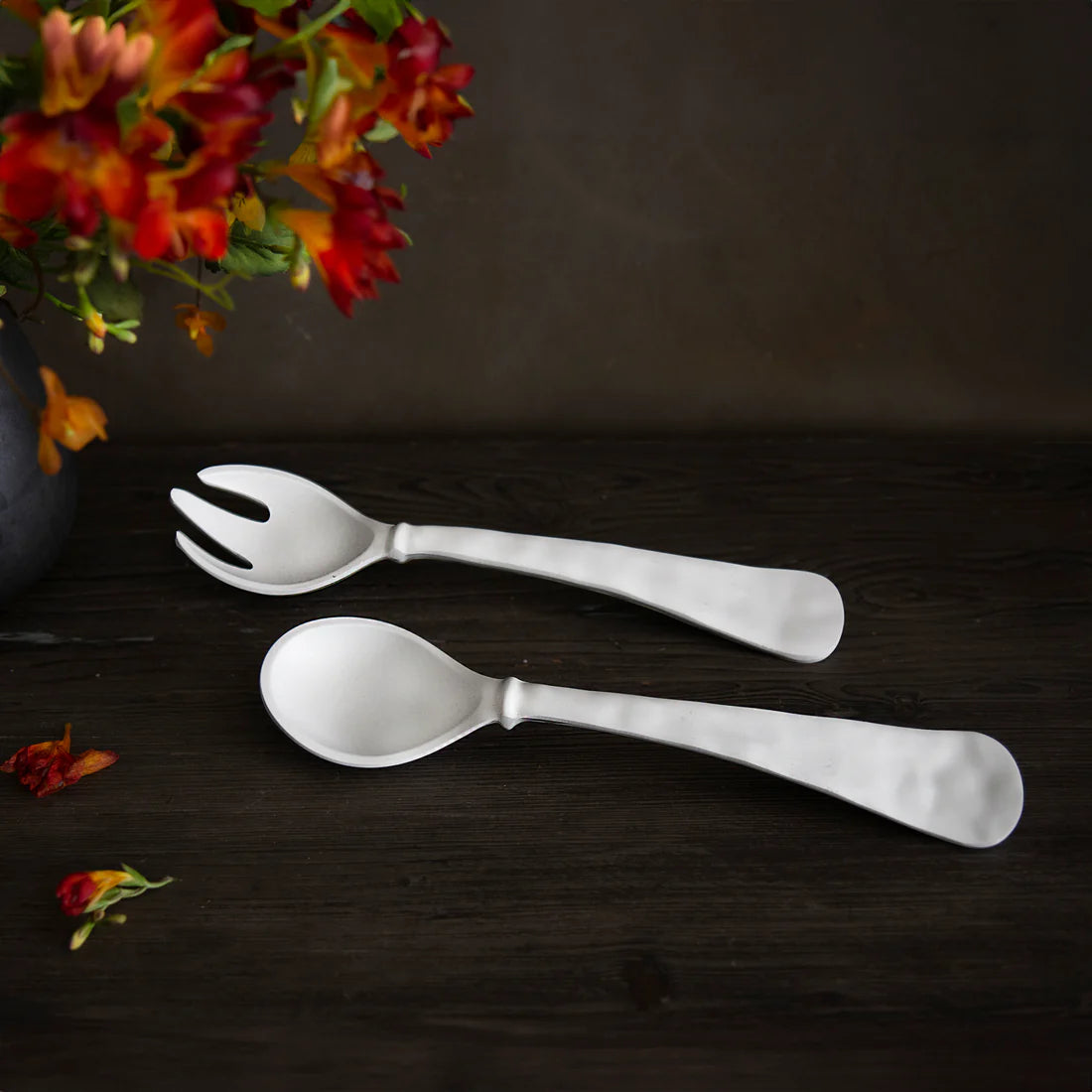 Beatriz Ball VIDA Nube Large Salad Servers (White)