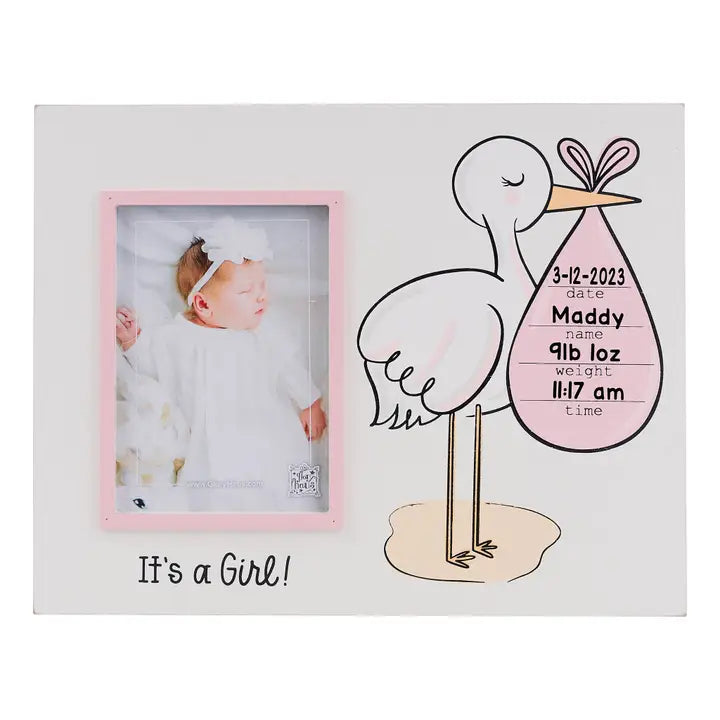 Glory Haus Stork It's A Girl Frame