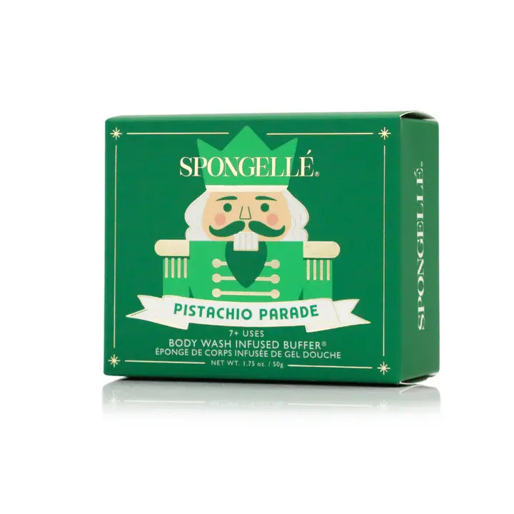 Spongelle Pistachio Parade Nutcracker Holiday Body Buffer