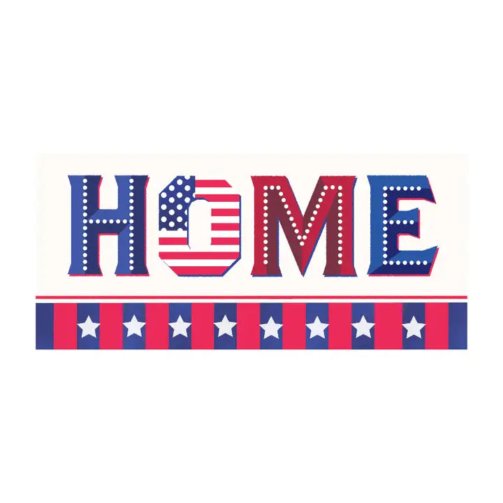 Evergreen Enterprises Patriotic Home Sassafras Mat