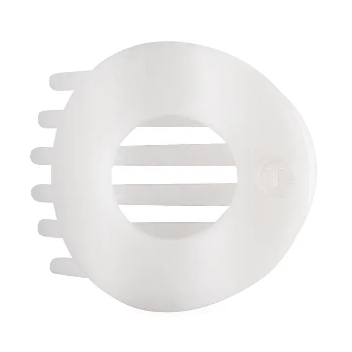 Teleties Coconut White | Medium | Flat Circle Hair Clip