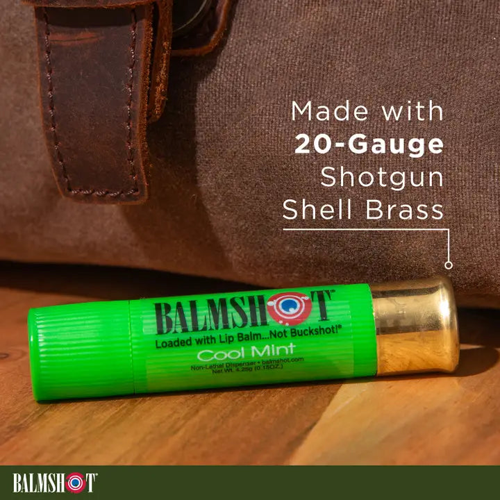 BALMSHOT Cool Mint Camo Beeswax Lip Balm