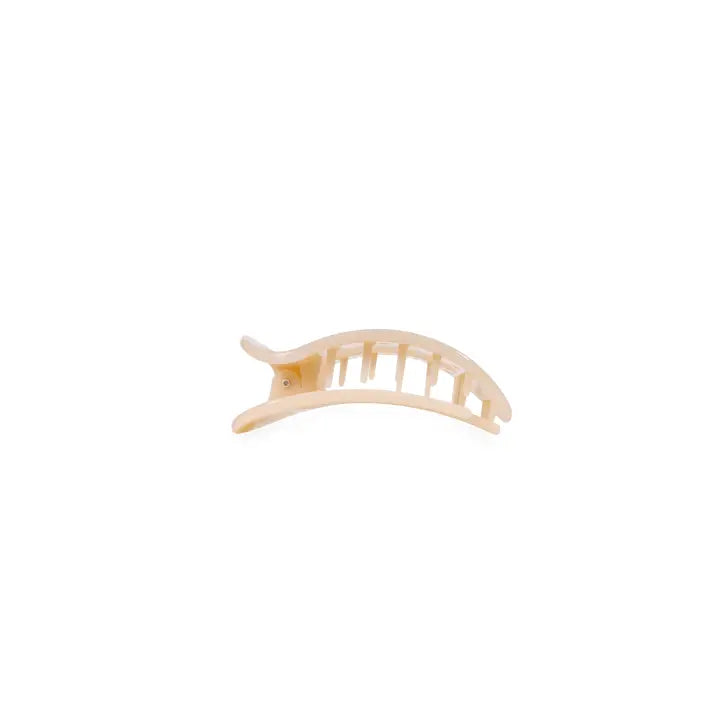 Teleties Almond Beige | Tiny | Flat Round Clip