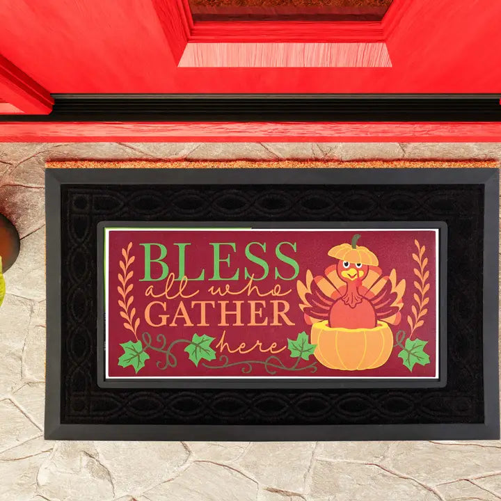 Dicksons Doormat Insert Bless All Who Gather