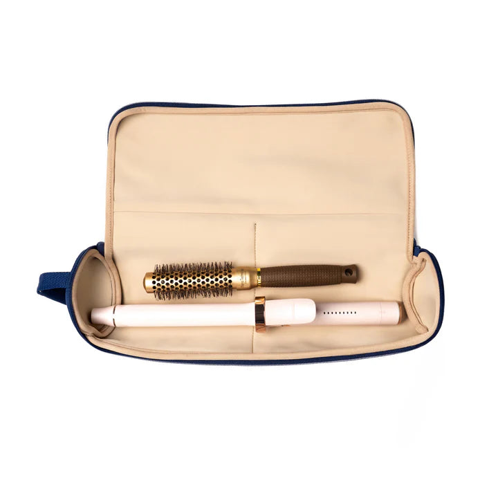 Kusshi Hair Tools Case-Navy with Khaki