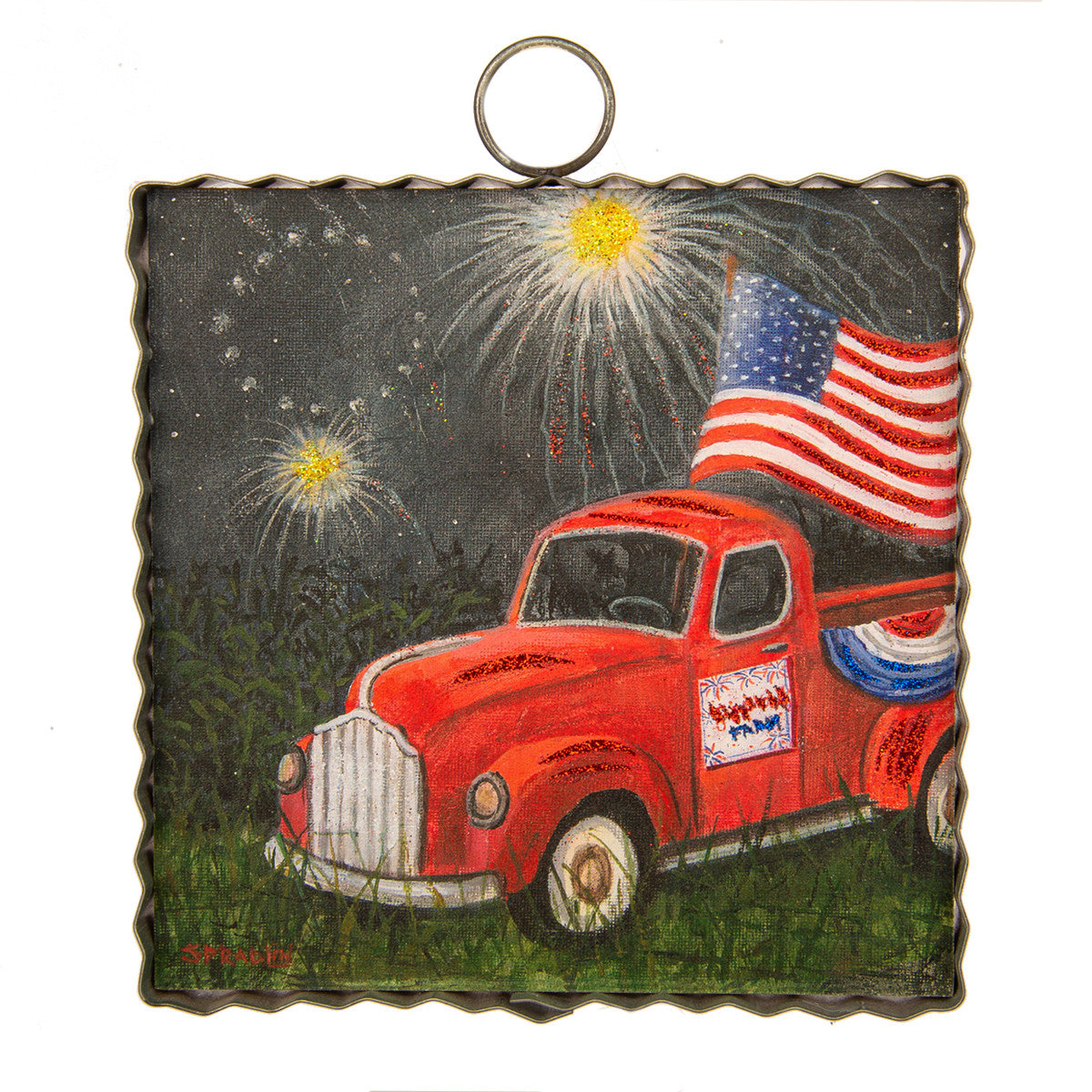 The Round Top Collection Mini Firework Farm Print