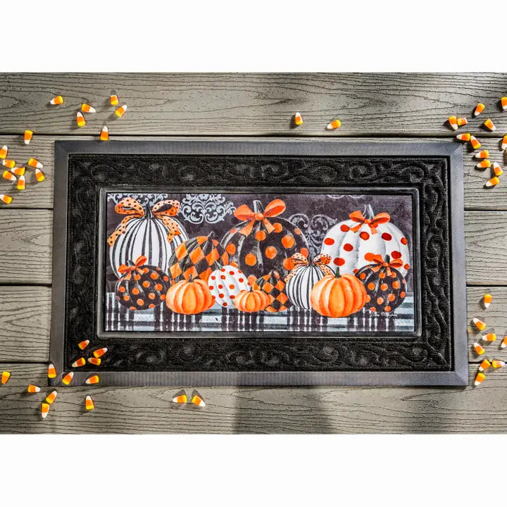 Evergreen Enterprises Elegant Patterned Pumpkins Sassafras Switch Mat