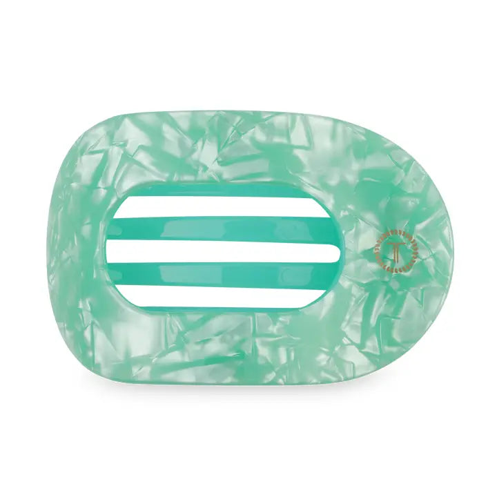 Teleties Flat Round Hair Clip | Medium | Spring Splash