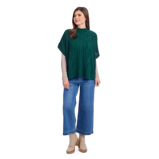 MUD PIE CLAUDE CABLE KNIT SWEATER