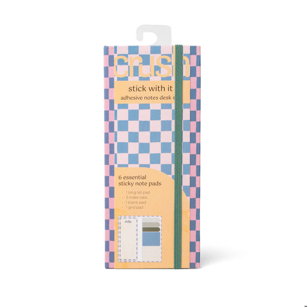 Crush Stick With It Adhesive Notes Desk Set