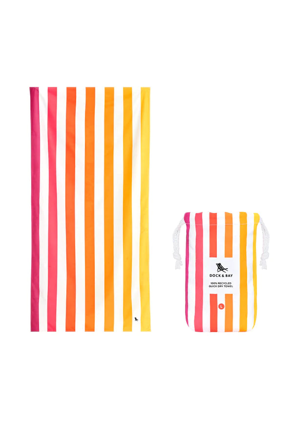 Dock & Bay Quick Dry Towels - Peach Sunrise