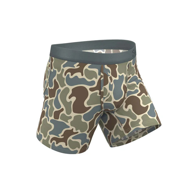 Shinesty  Men's The Blender Grey Duck Camo Hammock Pouch Underwear