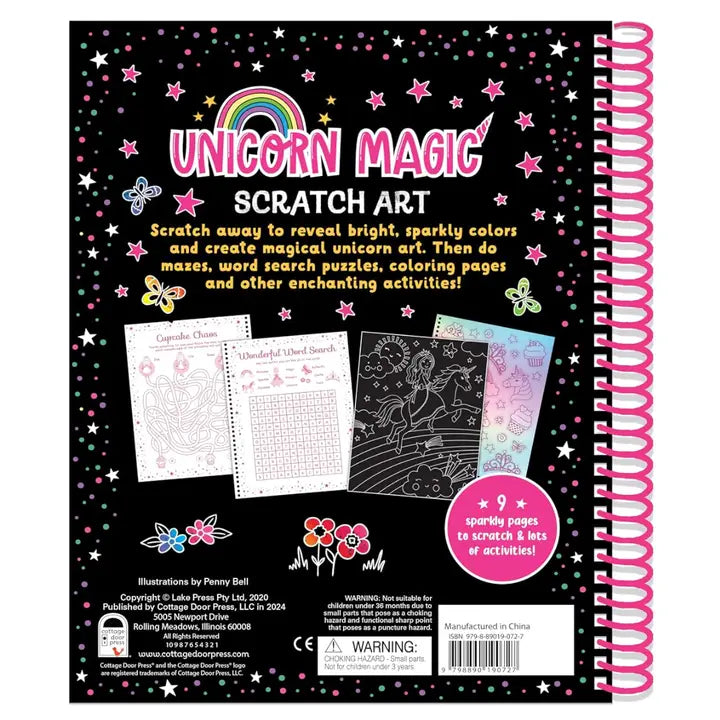 Unicorn Magic Scratch Art & Stickers Activity Pad