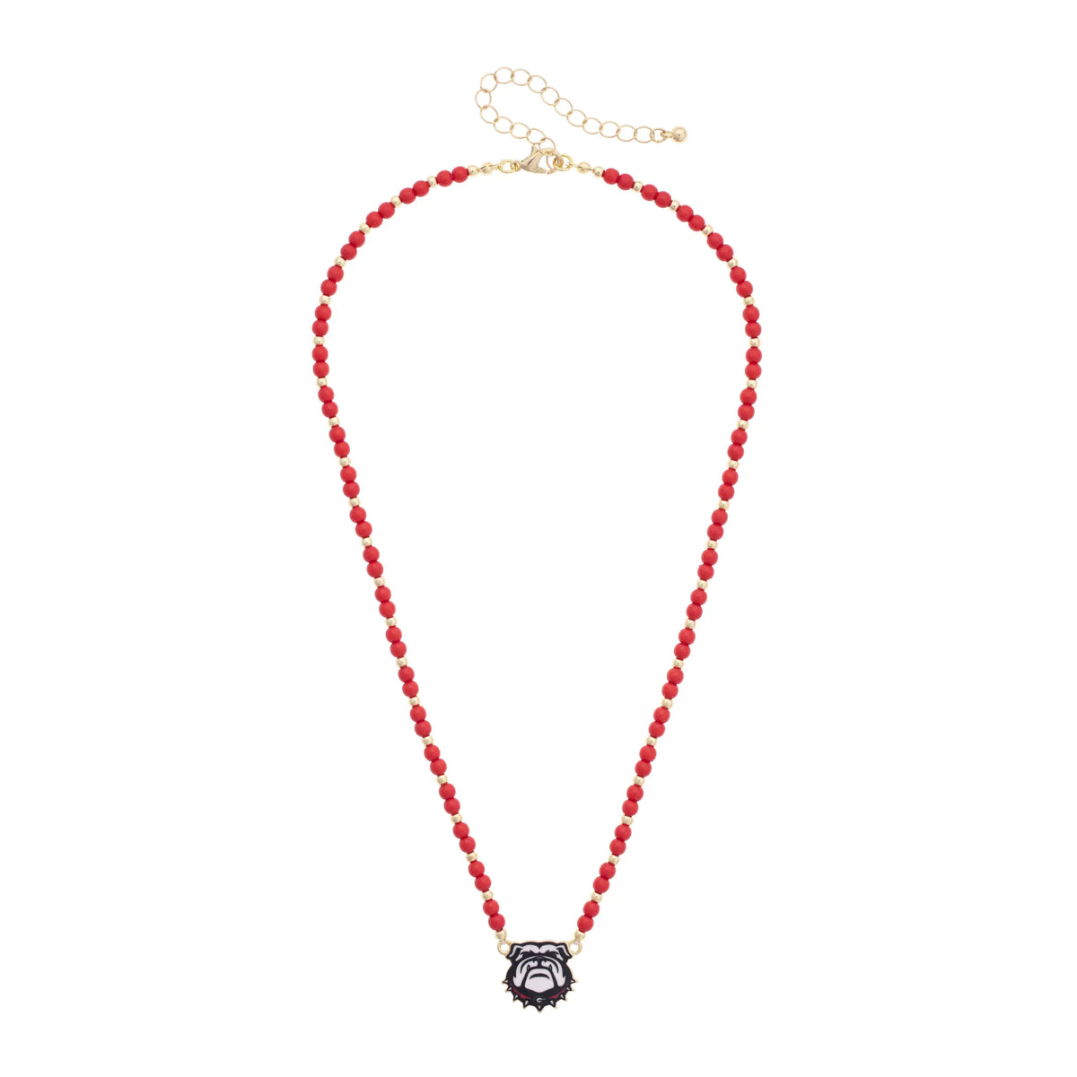 Canvas Style Georgia Bulldogs Beaded Spirit Necklace