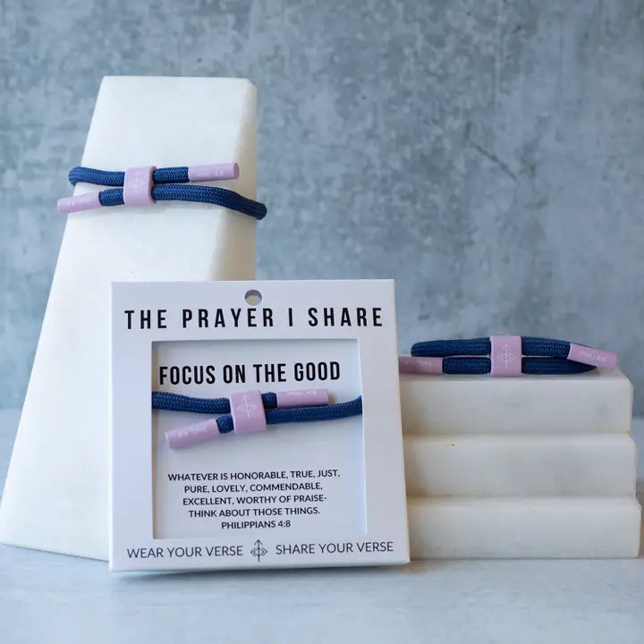 THE PRAYER I SHARE Focus On the Good Cord Bracelet | Christian Athletes
