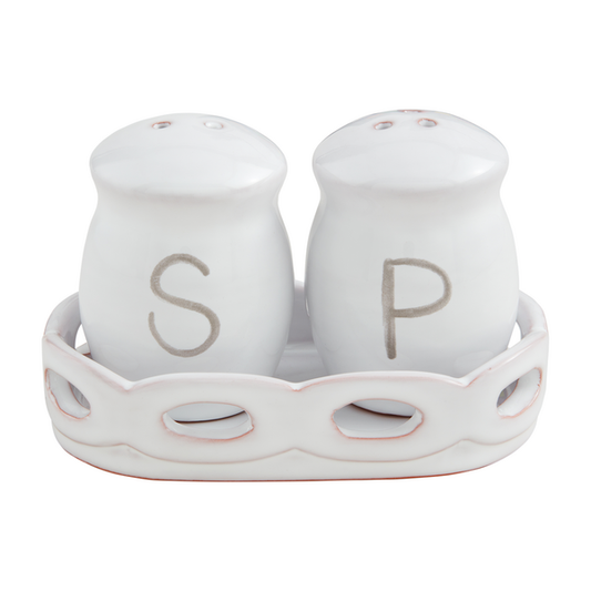 MUD PIE HAPPY SALT AND PEPPER SET