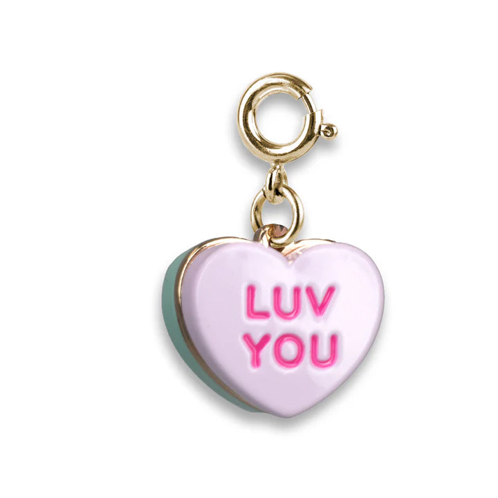 Charm It! Gold Candy Heart Charm