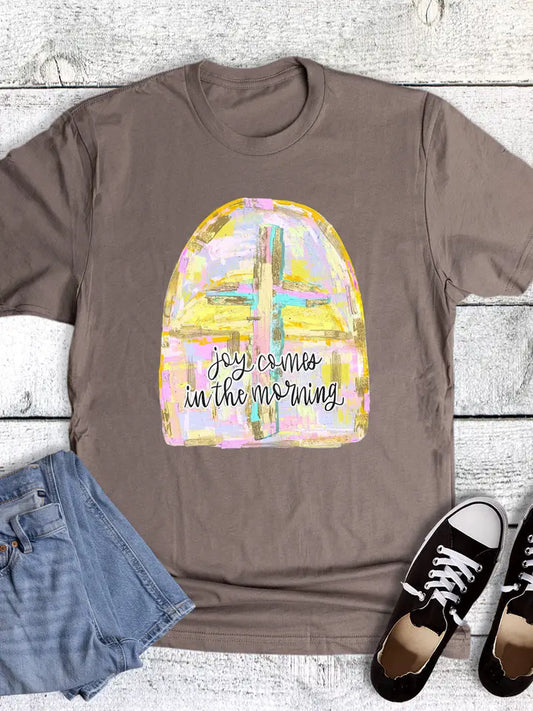 Easter Faith Joy Comes in the Morning Graphic Tee