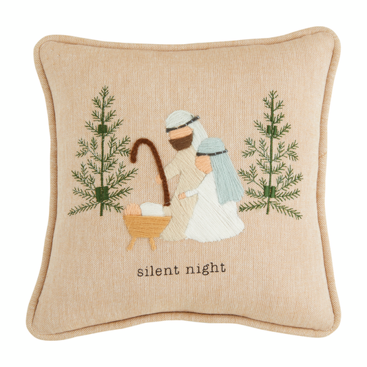 MUD PIE SILENT NIGHT MINI PILLOW