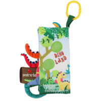 Bebe Mondo Tails Cloth Book Dino with Teether
