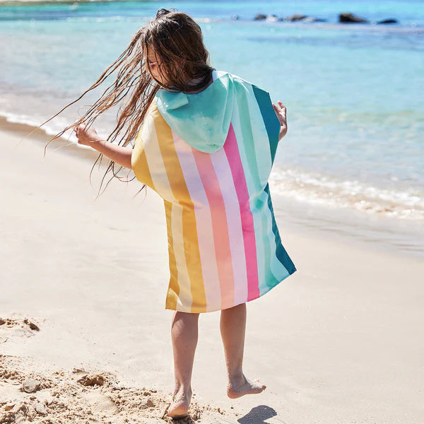 Dock & Bay Poncho Kids - Coastal Candy - GRS Certified-S