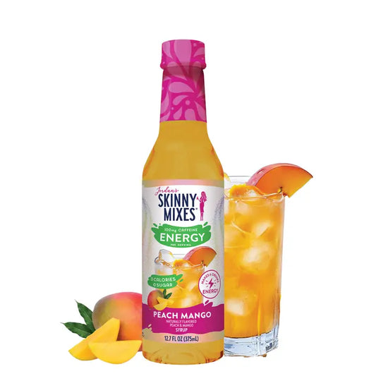Jordan's Skinny Mixes Sugar Free Peach Mango Energy Syrup