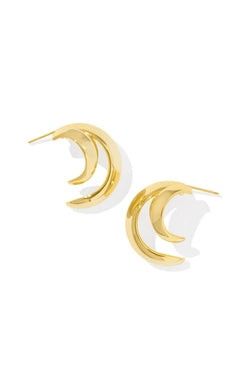 KENDRA SCOTT LIANA DOUBLE HOOP EARRINGS GOLD