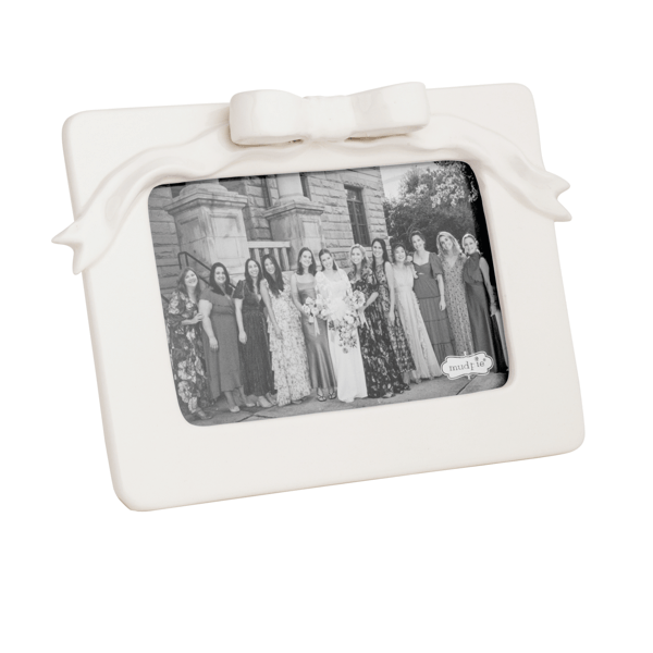 MUD PIE SMALL BOW CERAMIC FRAME